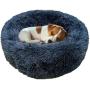 TANPAUL Dog Bed Cat Bed Calming Donut Cuddler Nest Warm Plush Dog Cat Cushion with Cozy Sponge Non-Slip Bottom for Small Medium Pets Snooze Calm Sleeping Indoor, Machine Washable