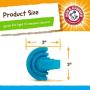 Arm & Hammer Rock N Roller Axis Rubber Chew Toy for Dogs | Bouncing, Rolling, Chewable, Fetchable Dog Toy Made with Natural Rubber and Baking Soda to Help Redirect Destructive Chewing