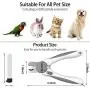 Tpotato Dog Nail Clippers,Dog Nail Trimmer for Medium/Large Dogs and cat with Quick Sensor,Safari Professional Dog Nail Clippers Large Breed with Safety Guard and File. Tpotato Dog Nail Clippers,Dog Nail Trimmer for Medium/Large Dogs and cat with Quick Sensor,Safari Professional Dog Nail Clippers Large Breed with Safety Guard and File.