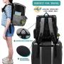 PetAmi Dog Travel Bag Backpack | Backpack Organizer with Poop Bag Dispenser, Multi-Function Pocket, Food Container Bag, Collapsible Bowl | Weekend Pet Travel Set for Hiking Overnight Camping Road Trip