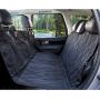 BarksBar Pet Car Seat Cover with Seat Anchors for Cars, Trucks and SUVs, Water Proof and Non-Slip Backing Regular, Black