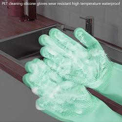 Hellopet Dog Grooming Gloves Dog Bath Shampoo Brush Dog Grooming Brush Multipurpose Gloves Dish Washing,Car Washing