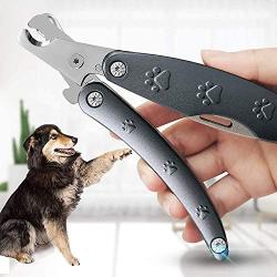 Dog Nail Clippers, Sharpest Dog Toenail Clippers Metal Handle with Safety Guard [Clips The Nails with One Squeeze] for Large Medium Small Breed (>6 Lb) with Exquisite Box, Best Clippers for Thick Nail