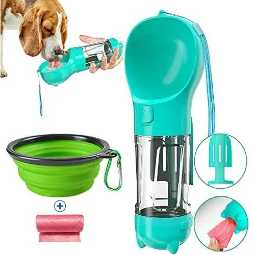 Dog Water Bottle for Walking, Pet Travel Water Drinking Cup With Collapsible Dog Bowl Waste Bag for Dogs and Poop Shovel, Portable Dispenser for Puppy, Cats, and Other Animals Outdoor Hiking Park Dog Water Bottle for Walking, Pet Travel Water Drinking Cup With Collapsible Dog Bowl Waste Bag for Dogs and Poop Shovel, Portable Dispenser for Puppy, Cats, and Other Animals Outdoor Hiking Park