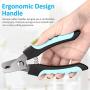 Kithumi Dog Nail Clippers, Professional Pet Trimmer with Safety Guard to Avoid Over-Cutting, Free Nail File & Lock Switch, Pet Nail Trimmer with Sturdy Non Slip Handles.(for Small and Medium Pets)
