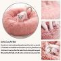 Calming Dog Bed for Small Medium Dogs with placemat Attached - Cozy Pet Bed Set for Pug Dog Puppies and Kitten Cats Collapsible Anti-Dust Anti-Slip