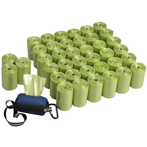 Teyyvn Dog Waste Bags with Dispenser, 1400 Counts Unscented Poop Bags (Green)