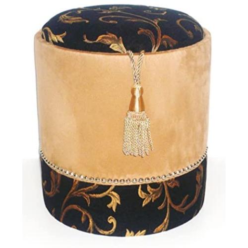 Lawson & Sons O2T-Tab Royal Onyx Two-Tone Taboret Storage Ottoman