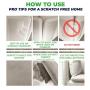 PURRRFECT PAWZ Cat Scratch Furniture Protector - Cat Scratch Deterrent - Vinyl, Cat Furniture Protector - Anti Scratch Furniture Protector - Couch Protectors from Cats Scratching - Cat Tape - 10 Pack