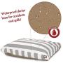 Majestic Pet Vertical Stripe Gray Large Rectangle Pet Bed