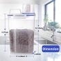 Kytely Upgraded Airtight Pet Food Storage Container, Small Dog Food Container with Measuring Cup, Cat Food Container with Pour Spout, 4 Seal Buckles Food Dispenser for Regular Food, Dogs, Cats, Birds