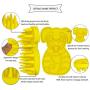 KIRTI Groom Brush,Massag Brush for Dogs, Cats, Small Animals and Pets with Short Hair Grooming Bathing Massaging and Deshedding Silicone Brush,Soft Rubber Bristles