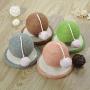 ocijf179 Cat Ball Toy Pet Kitten Sisal Rope Weave Ball Wear-Resistant Cat Scratching Board Playing Toy - Beige