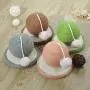ocijf179 Cat Ball Toy Pet Kitten Sisal Rope Weave Ball Wear-Resistant Cat Scratching Board Playing Toy - Beige