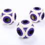 ocijf179 Cat Ball Toy Pet Cat Kitten Plastic Sisal Six-Hole Ball Fun Game Scratch Interactive Toys - Purple