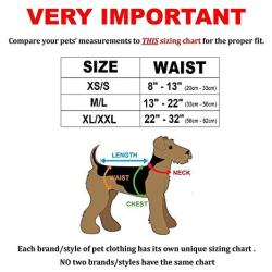 FunnyDogClothes Pack of 2 Dog Skirt Female Diapers with Suspenders for Small and Large Pet 100% Cotton Plaid Tartan Blue Red (XL/XXL Waist 22''- 32'')