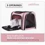 petisfam Pet Carrier for Medium Cats and Small Dogs with Washable Cozy Bed, 3 Doors and Shoulder Strap. Easy to get cat in, Easy to Storage and Escape Proof petisfam Pet Carrier for Medium Cats and Small Dogs with Washable Cozy Bed, 3 Doors and Shoulder Strap. Easy to get cat in, Easy to Storage and Escape Proof