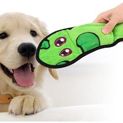 PAWABOO Snake Shape Plush Dog Toys, Stuffingless Plush Pet Toys Soft Boa Snake Toys for Toss and Tug Playing