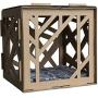 Cardboard Cat House for Indoor - Decorative Cat Hideaway Box Playhouse Toy Pet Lounge Made of Recyclable Cardboard