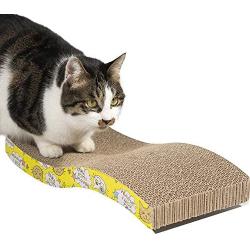 Euchirus Cat Scratcher Pad - Cat Cardboard Scratch Durable Scratching Pad Reversible