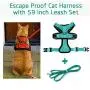 Wisdoman Cat Harness and Leash for Walking, Escape Proof Soft Mesh Adjustable Vest Harnesses for Cats Kitten Dog, Easy Control Breathable Reflective Strips Vest for Small Medium Cats Wisdoman Cat Harness and Leash for Walking, Escape Proof Soft Mesh Adjustable Vest Harnesses for Cats Kitten Dog, Easy Control Breathable Reflective Strips Vest for Small Medium Cats