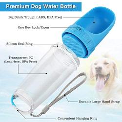 Kytely Dog Water Bottle, Portable Pet Water Bottle with Drinking Bowl, Leak Proof Dog Water Dispenser, Lightweight Puppy Travel Kettle, Drinking Feeder Bowl for Pets Outdoor, Walking, Traveling