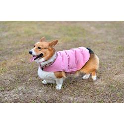 Comfortland Cozy Dog Cotton Padded Jacket Dog Winter Coat for Cat Cold Weather Sweater for Dogs Fleece Warm Dog Vest for Pet Dog Clothes for Christmas with Fur Collar for Small Medium Large Dogs