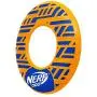 Nerf Dog Force Grip Flyer Dog Toy, Frisbee, Lightweight, Durable and Water Resistant, Great for Beach and Pool, 10 inch Diameter, for Medium/Large Breeds, Single Unit, Orange/Blue