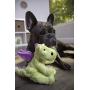 goDog Dragon With Chew Guard Technology Tough Plush Dog Toy, Lime, Small