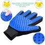 Biioltgs Pet Grooming Glove for Dogs, Horses, Bunnies and Cats, Pet Hair Remover Mitt, Gentle Deshedding Brush Glove, Hair Remover Mitt with Five Finger Design