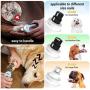 MIU COLOR Dog Nail Clippers Grinder Set, 2-Speed Rechargeable Pet Nail Trimmer Kit with LED Light, Painless Paws Grooming for Large Medium Small Dogs Cats Pets