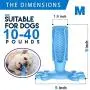 Pethobby Dog Chew Toy for Dog Teeth Cleaning, Natural Rubber Dog Toothbrush Toy with Dental Care, Safe Dog Teething Toys for Small and Medium Dogs(Blue, 10-40 lbs) Pethobby Dog Chew Toy for Dog Teeth Cleaning, Natural Rubber Dog Toothbrush Toy with Dental Care, Safe Dog Teething Toys for Small and Medium Dogs(Blue, 10-40 lbs)
