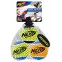 Nerf Dog Tennis Ball Dog Toy with Interactive Squeaker, Lightweight, Durable and Water Resistant, 2.5 Inches, for Small/Medium/Large Breeds, Three Pack, Assorted Colors