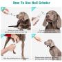 Dog Nail Grinder Quiet - Professional Pet Nail Trimmers, Rechargeable Electric Dog Nail Clippers, Painless Paws Nail File Grooming & Smoothing for Large Medium Small Dogs & Cats, 2021 Upgraded