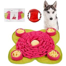 Snuffle Mat，Dog Puzzle Toys，Snuffle Mat for Dogs Rainbow Medium Small Pet Machine Washable Indoor Game Feed Treat Food Interactive Dispensing