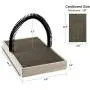 Ale Pomos Pet Fur Grooming Cat Scratching Pads,Cats Self Groomer Massager Scratcher Toy Brush,Cat Scratching Pads with Wooden Tray Ale Pomos Pet Fur Grooming Cat Scratching Pads,Cats Self Groomer Massager Scratcher Toy Brush,Cat Scratching Pads with Wooden Tray