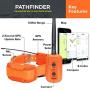 Dogtra Pathfinder Dog Remote Training and GPS Tracking Collar - 9 Mile Range, Sports Upland Hunting, Waterproof Receiver, Rechargeable, Static, Audible Tone, PetsTEK Trainer Clicker - Orange Edition