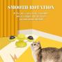 UTILITI Cat Windmill Toy, Cat Windmill Spin Toy Turntable Interactive Cat Spinning Windmill Toy with LED Ball and Catnip Ball Suction CupScratching TickleRotating Teasing Pet Kitten Toys for Cats