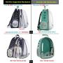 Front Expandable Large Cat Carrier Backpack, Space Capsule Pet Carrier Backpack for Fat Cats and Small Dog up to 20 lbs, Dog Carrier Backpack for Traveling and Hiking (Black)