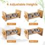 Raised Pet Bowls for Cat and Dog - Adjustable Bamboo Elevated Feeder Stand with 2 Stainless Steel Bowls and Highly Absorbent Waterproof Dog Food Mat, Antislip Pet Food and Water Bowls