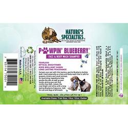 Natures Specialties Puppy Friendly Dog Shampoo for Pets, Concentrate 16:1, Made in USA, Pawpin Blueberry, 1gal