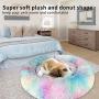 KROSER 24''/32''/40'' Donut Dog Cat Bed Self-Warming & Washable Round Bed Deluxe Soft Plush Cushion Pet Bed