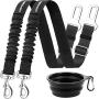 URPOWER Upgraded Dog Seat Belt 2 Pack Dog Car Seatbelts Adjustable Pet Seat Belt for Vehicle Nylon Pet Safety Seat Belts Heavy Duty & Elastic & Durable Car Seat Belt for Dogs, Cats and Pets