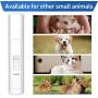 Goldnile Dog Nail Grinder,Upgraded Rechargeable Electric Pet Nail File for Paws Grooming Trimming Shaping,2 High Rotation Speed Quiet Nail Trimmer Clippers for Large Medium Small Pet Dogs & Cats