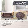 Warmer Pet Dog Beds for Small/Medium/Large Dog,Rectangle Pet Bed Thickened Enough with Soft Coral Fleece and Non-Slip Bottom ,Durable Dog Sofa Couch Pet Bed