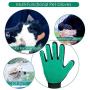 New Version Pet Grooming Brush, Enhance Pet Grooming Glove with 255 Tips, Deshedding Glove for Dog and Cat, 1 Pair Left & Right Gentle De-Shedding Glove Brush