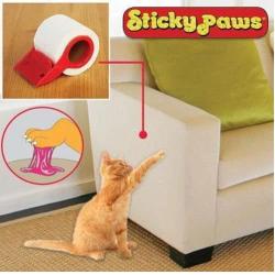 SuccessfulDealsStore Sticky Paws on a Roll Stop Cats Destroying Furniture Anti Scratch Training