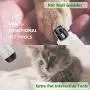 iBliver 2020 Newest Pets Nail Grinder, 2-Speed with LED Exercise Chaser Tool Electric Rechargeable Pet Nail Trimmer Painless Paws Grooming for Small Medium Large Dogs & Cats