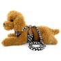 Dog Puppy Harness Vest Classic Dot No Pull Vest Harness Soft Mesh Adjustable Fabric Pet Nylon Vest Dog Harness Leash Set Leads