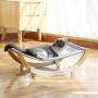 FUKUMARU Cat Hammock - New Moon Cat Swing Chair, Kitty Hammock Bed, Cat Furniture Gift for Your Small to Medium Size Cat or Toy Dog